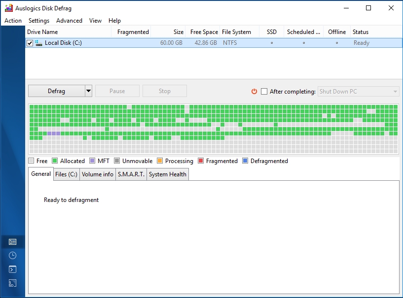 Make sure to defrag your drive to improve your PC performance.