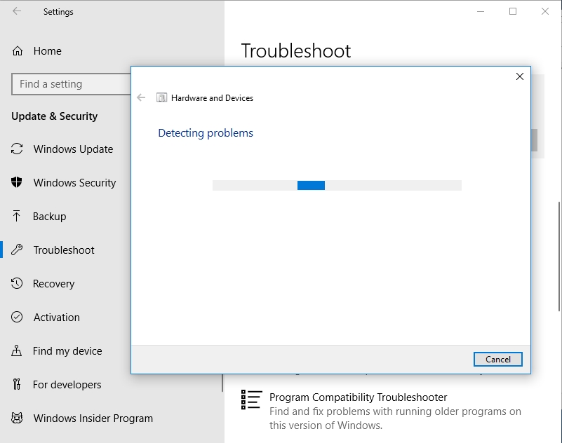 Run the troubleshooter to detect and fix your update issues.