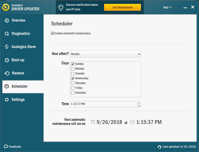 Schedule automatic driver updates to protect your PC against multiple issues.