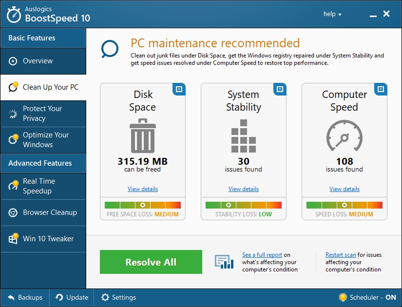 You can easily optimize your PC.