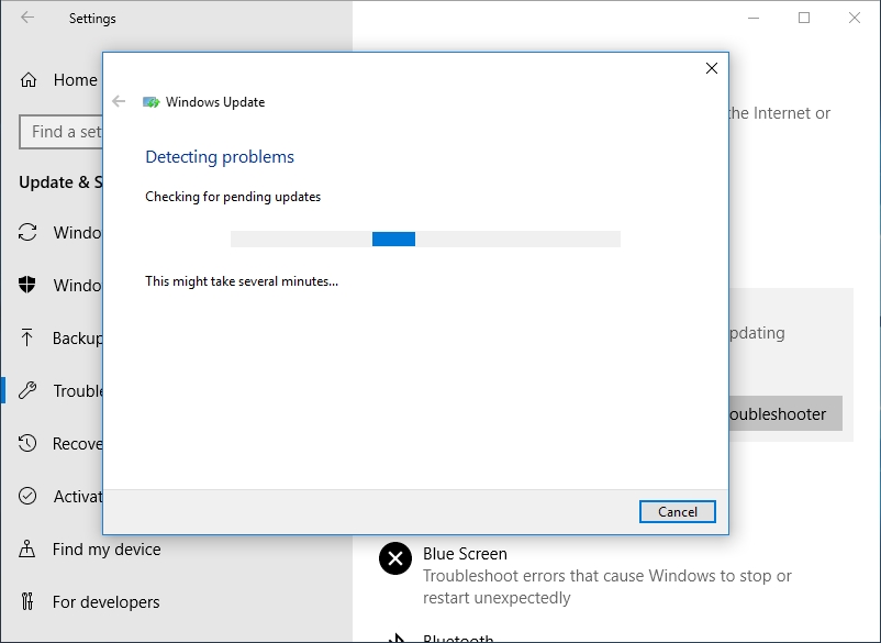 Troubleshoot your Windows Update problems