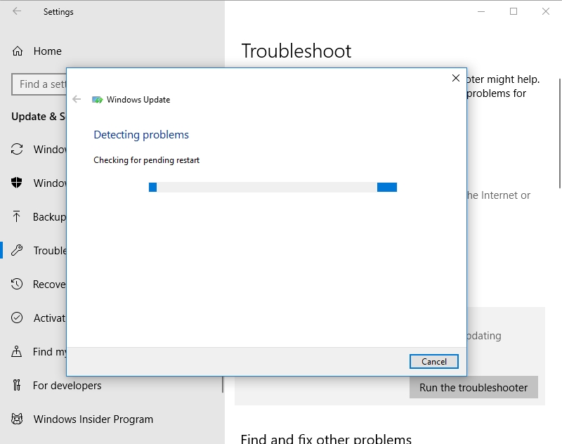 Troubleshoot your Windows Update,