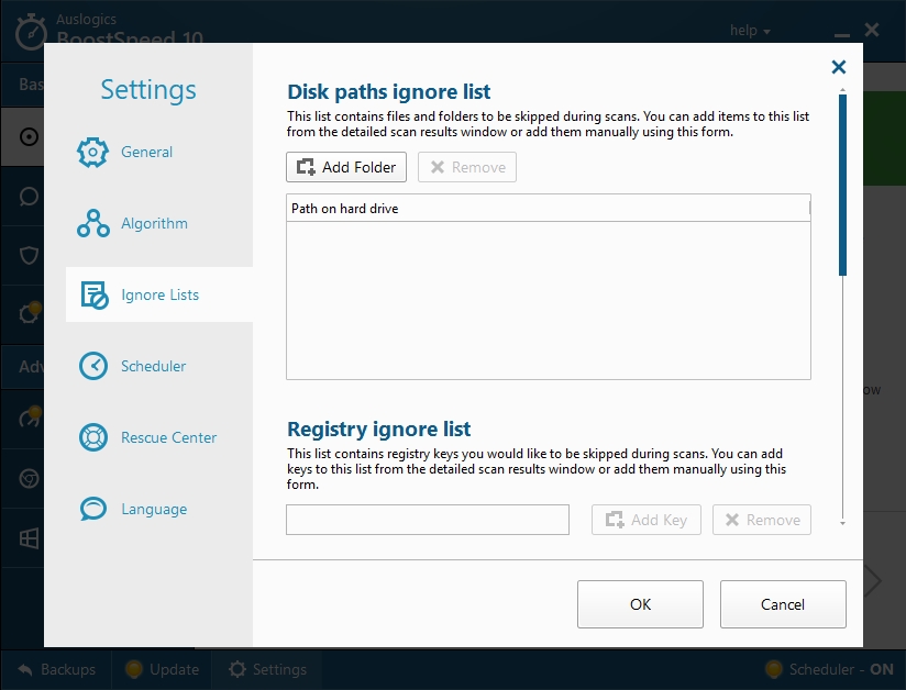 Configure Auslogics BoostSpeed to optimize your OS.