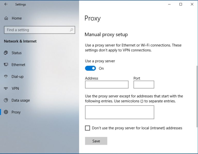 How to configure a Proxy Server on a Windows PC? The Official