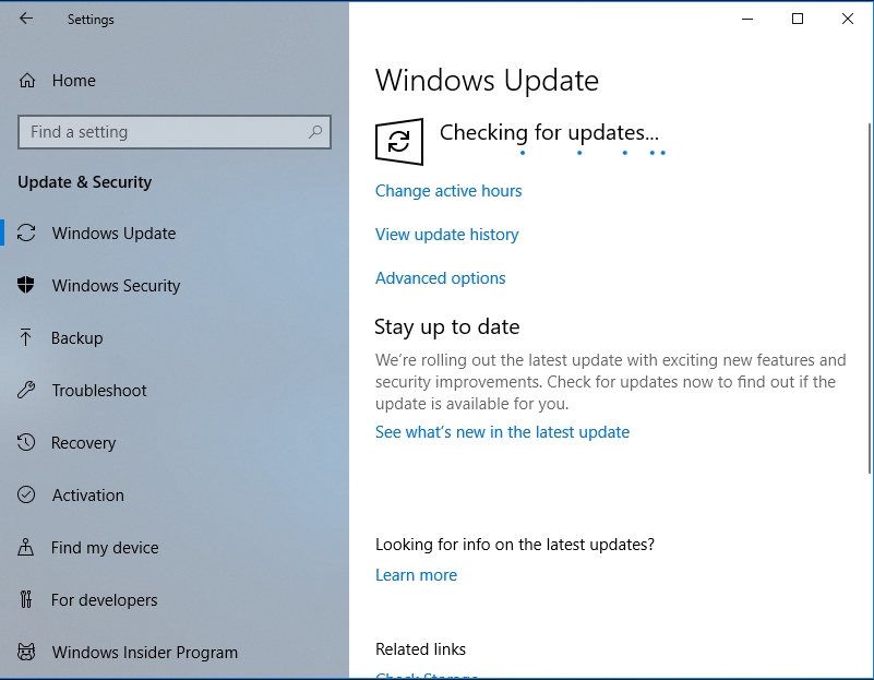 Stay updated with Windows Update