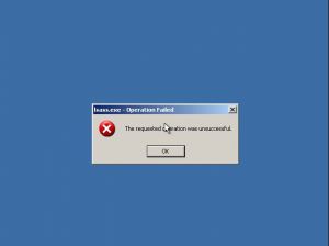 lsass.exe system error